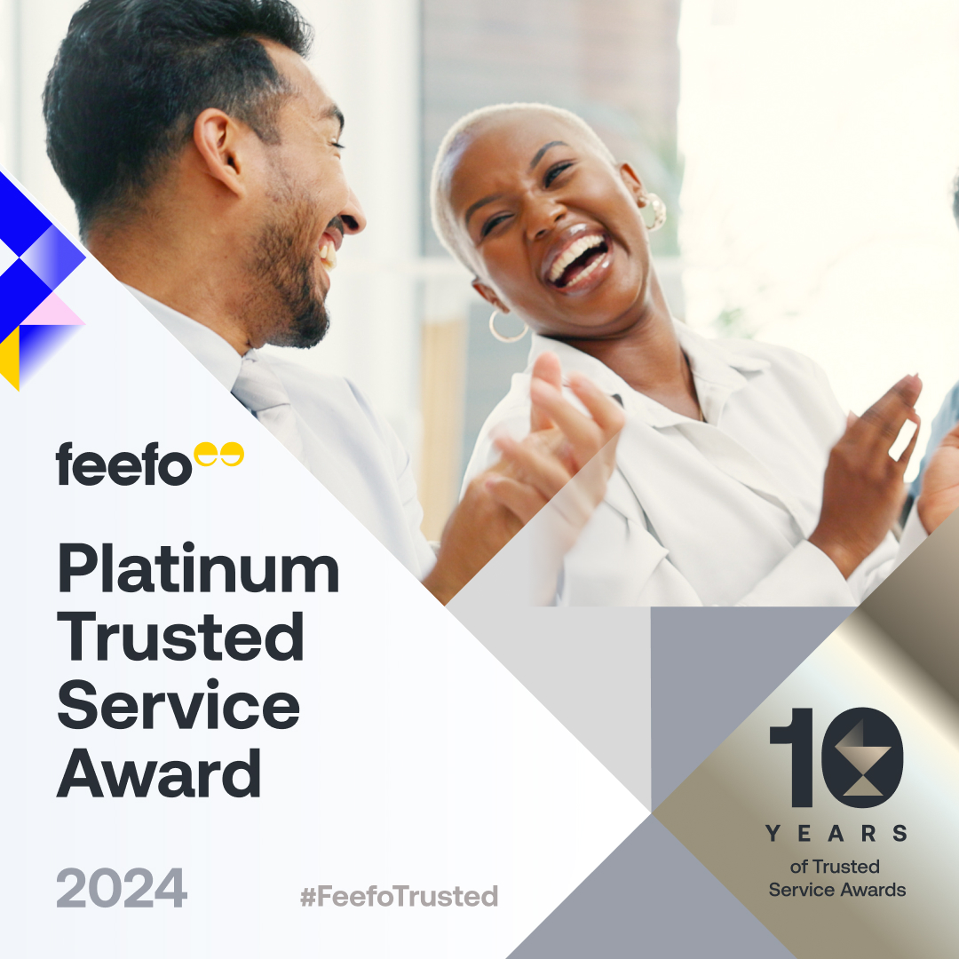 Feefo platinum trusted service award 2024